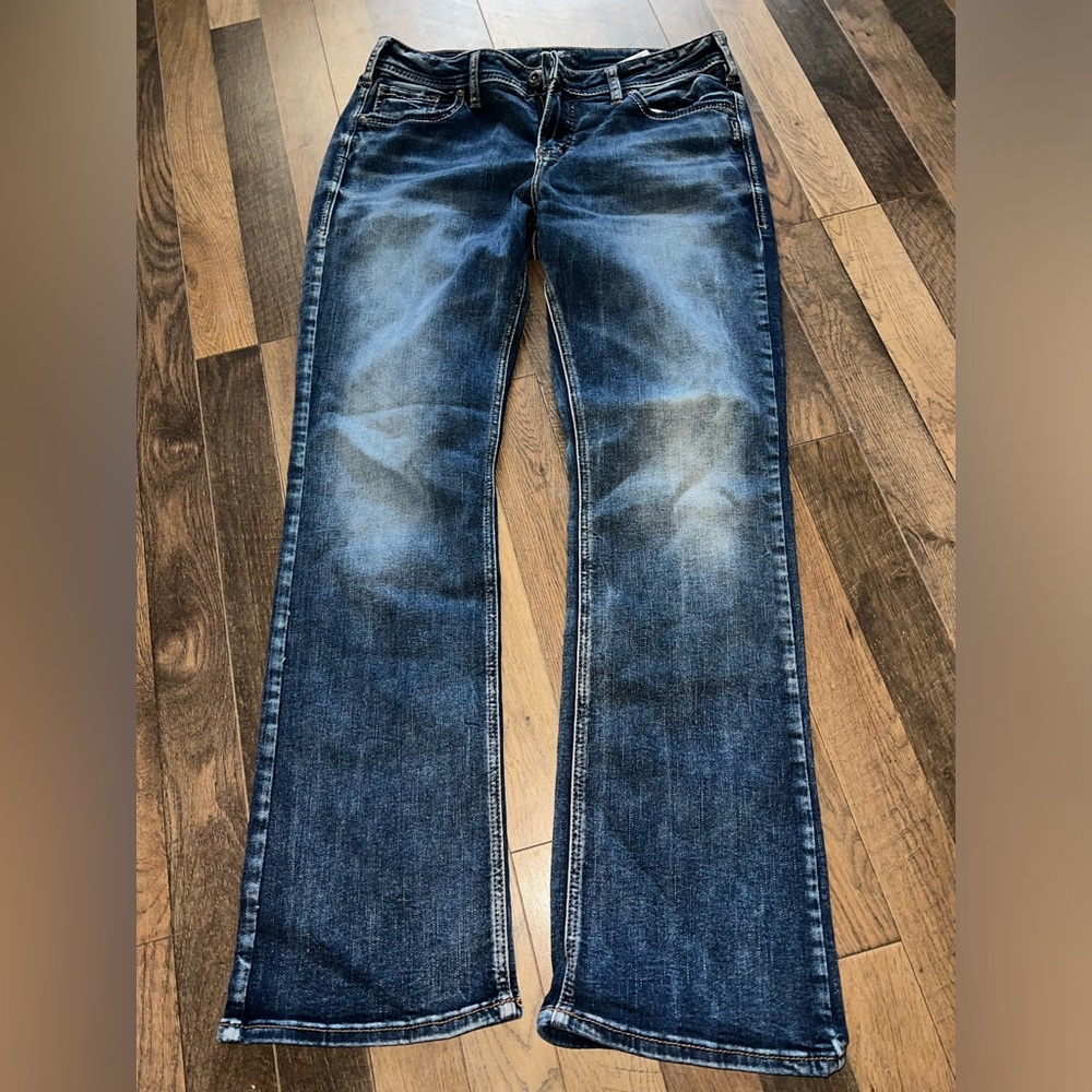Women’s silver jeans